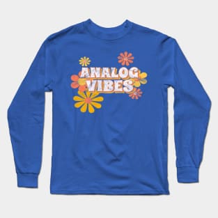 Analog Vibes Retro Hippie Long Sleeve T-Shirt